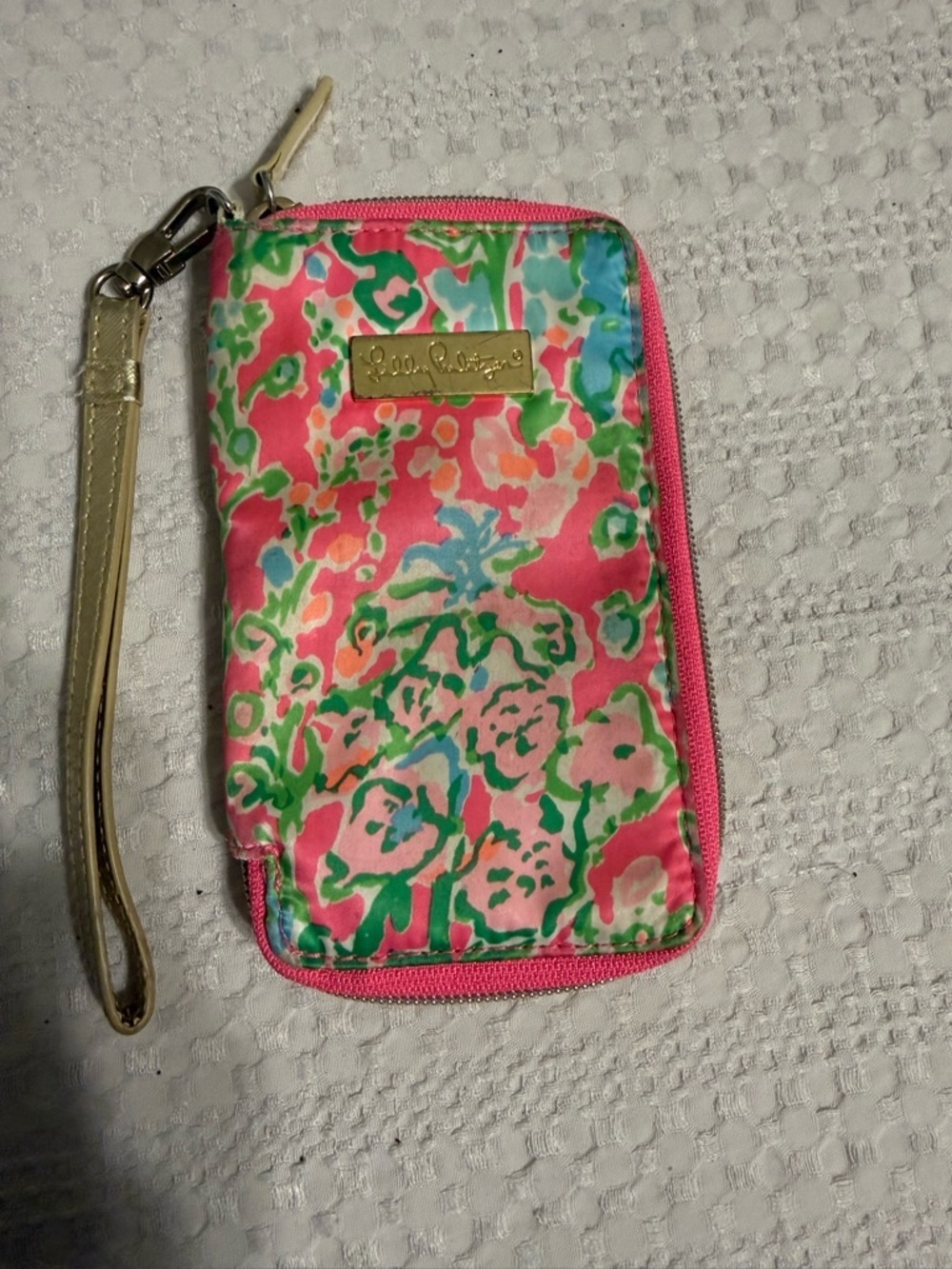Lilly Pulitzer Pink Floral Wristlet